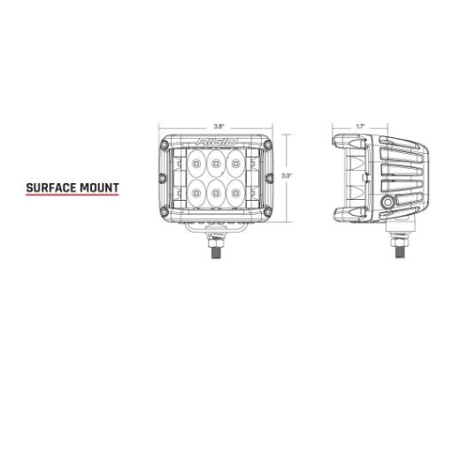 Picture of Spot Surface Mount D-SS Pro RIGID Industries