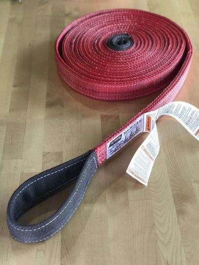 Picture of 30 Foot Tow Strap Standard Duty 30 Foot x 2 Inch Red Factor 55